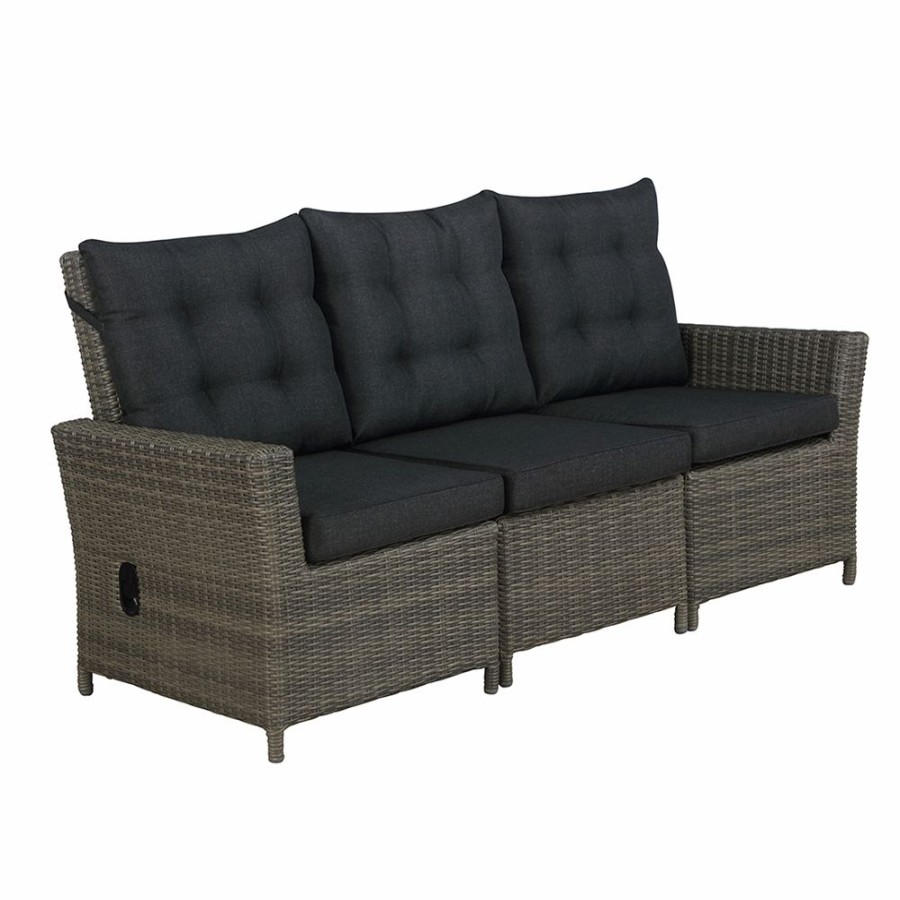 * Alaterre Asti All-Weather Set W/ Reclining Sofa, 2 Reclining Chairs, 2 Ottomans & Table Online