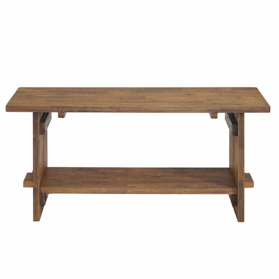 * Alaterre Bethel Rustic Brown Bench Online