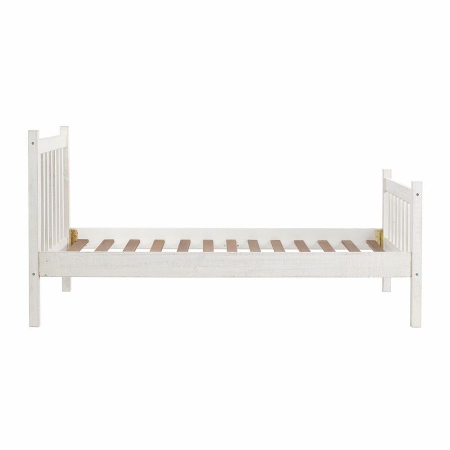 * Alaterre Windsor Driftwood White Slat Twin Bedroom Set Hot