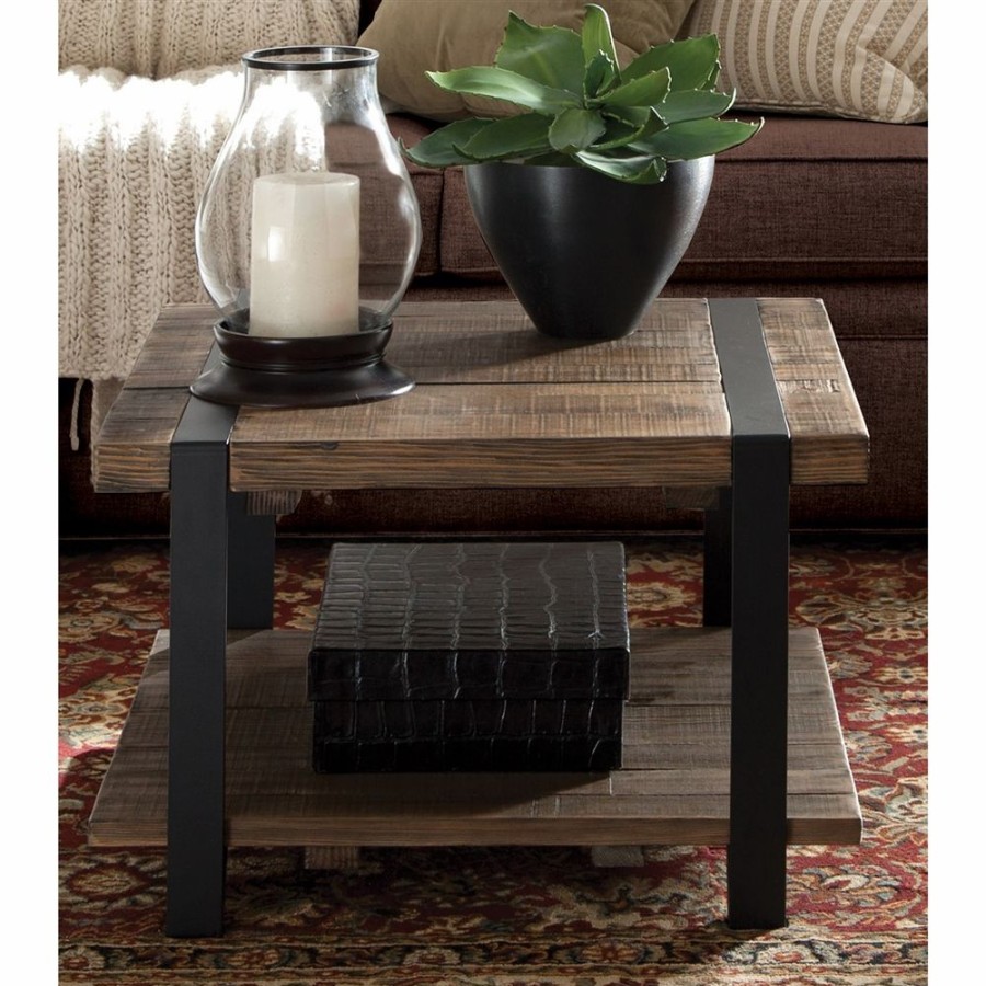 * Alaterre Modesto 27-In Reclaimed Wood Square Coffee Table Online