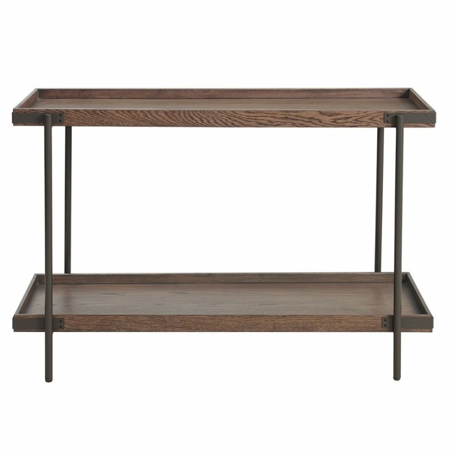 * Alaterre Kyra Rustic Brown Oak Accent Table Set 5-Piece Wholesale