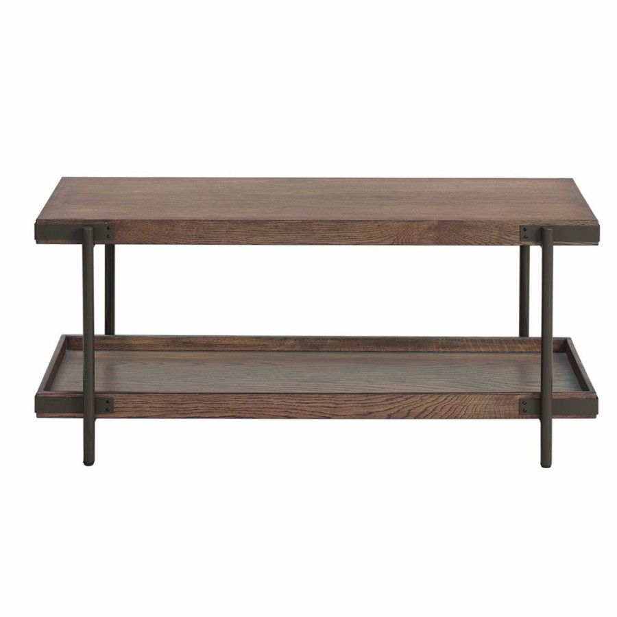 * Alaterre Kyra Rustic Brown Rustic Console Table Online