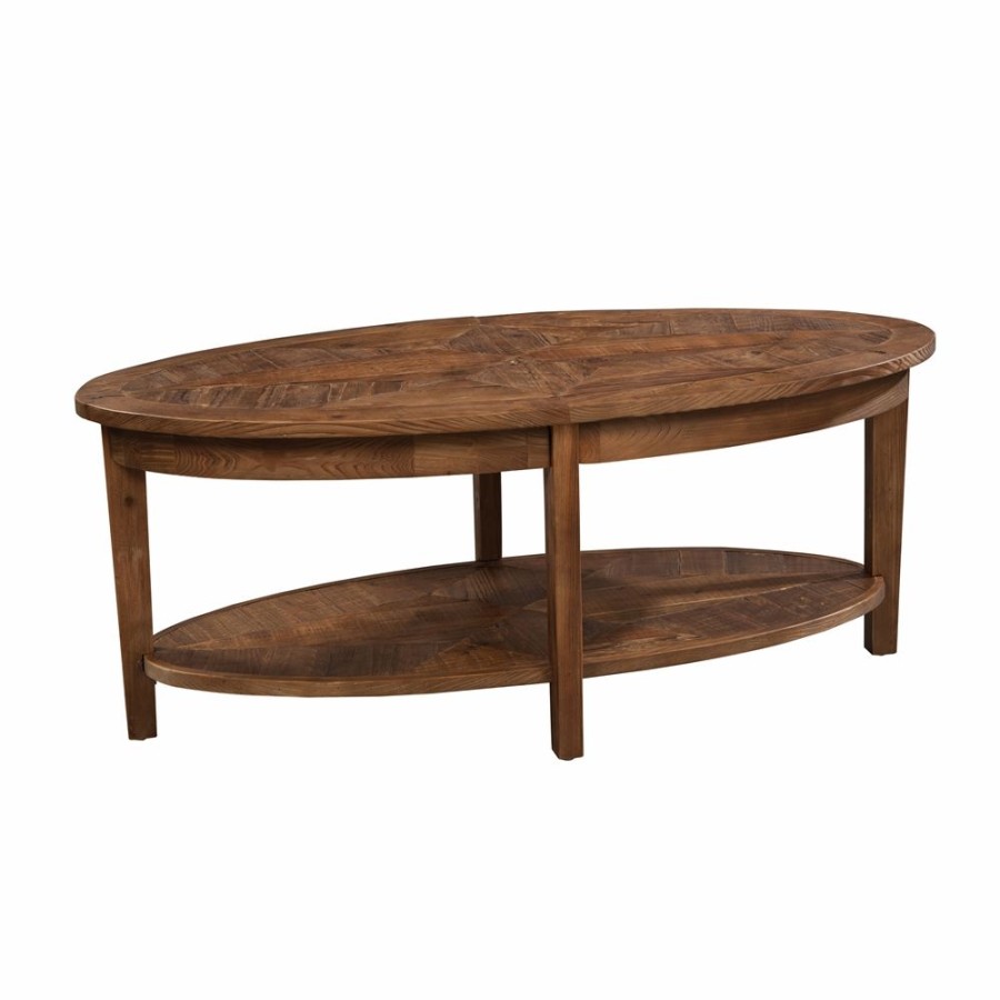 * Alaterre Revive Reclaimed 48-In Oval Coffee Table Natural Hot