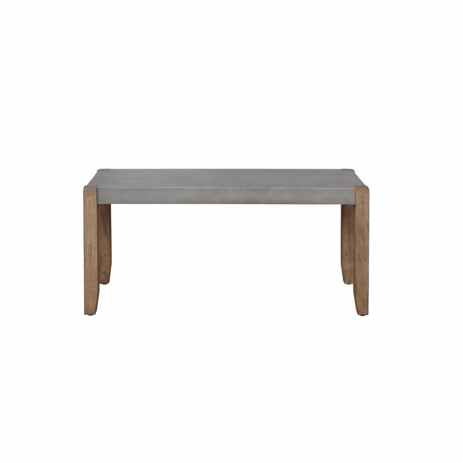 * Alaterre Newport Rustic Grey And Brown Accent Bench Online