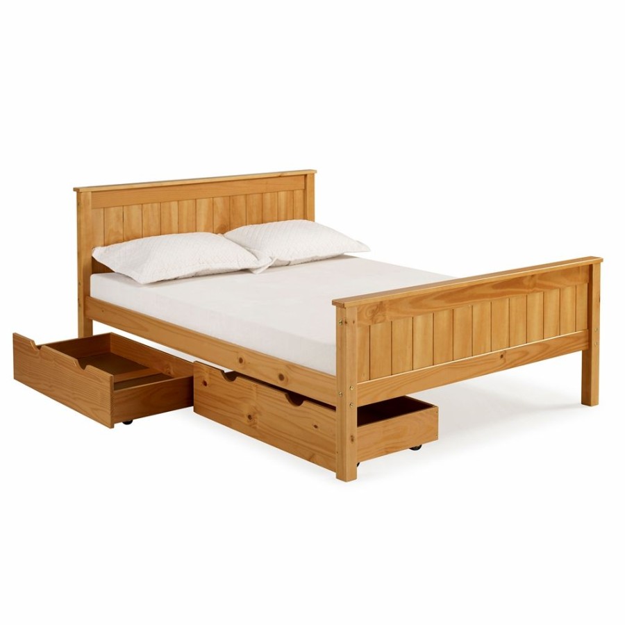 * Alaterre Harmony Cinnamon Full Platform Bed With Integrated Storage Online