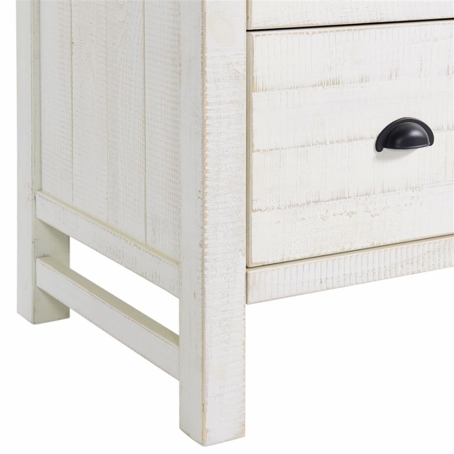 * Alaterre Windsor Driftwood White Pine 5-Drawer Standard Chest Hot