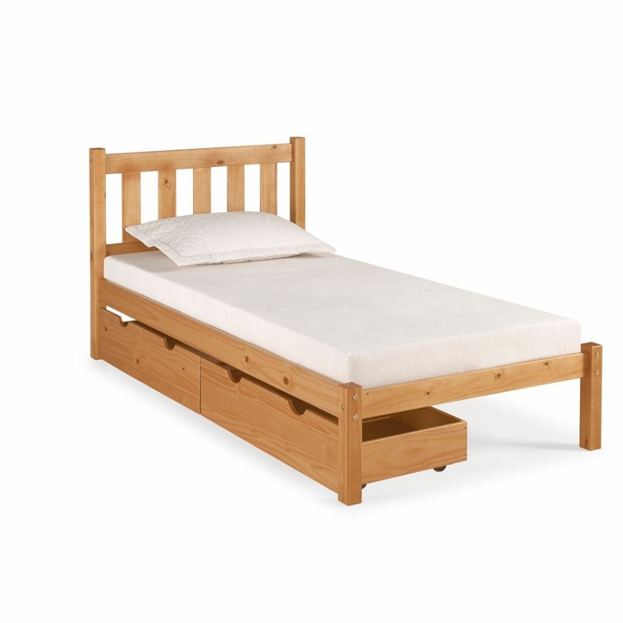 * Alaterre Poppy Cinnamon Twin Platform Bed With Integrated Storage Wholesale