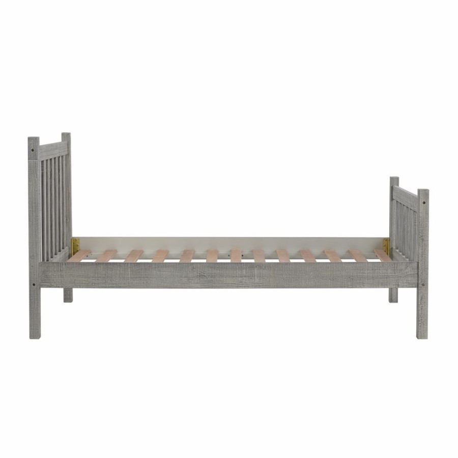 * Alaterre Windsor Driftwood Grey Twin Bed Frame Bed Wholesale