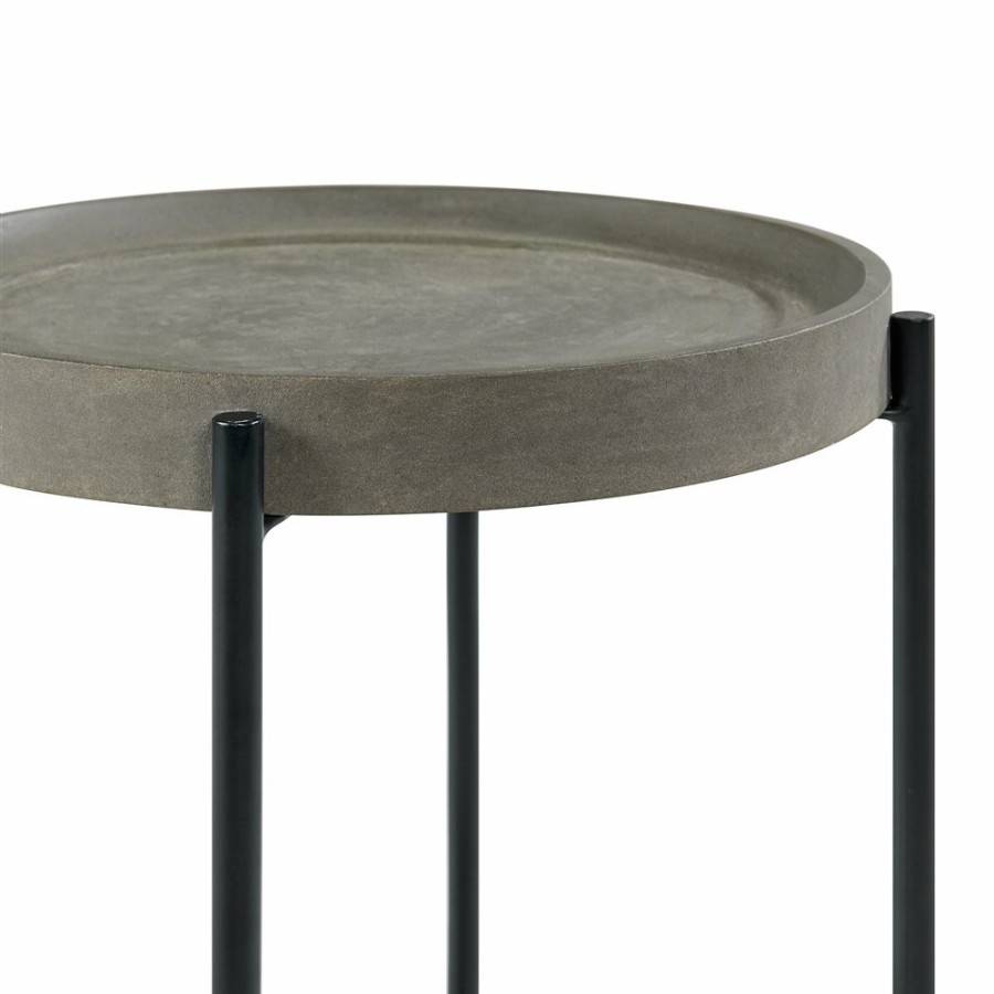 * Alaterre Brookline Concrete Accent Table Set 3-Piece Hot