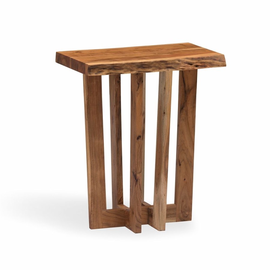 * Alaterre Berkshire Brown Wood Rectangular End Table Online