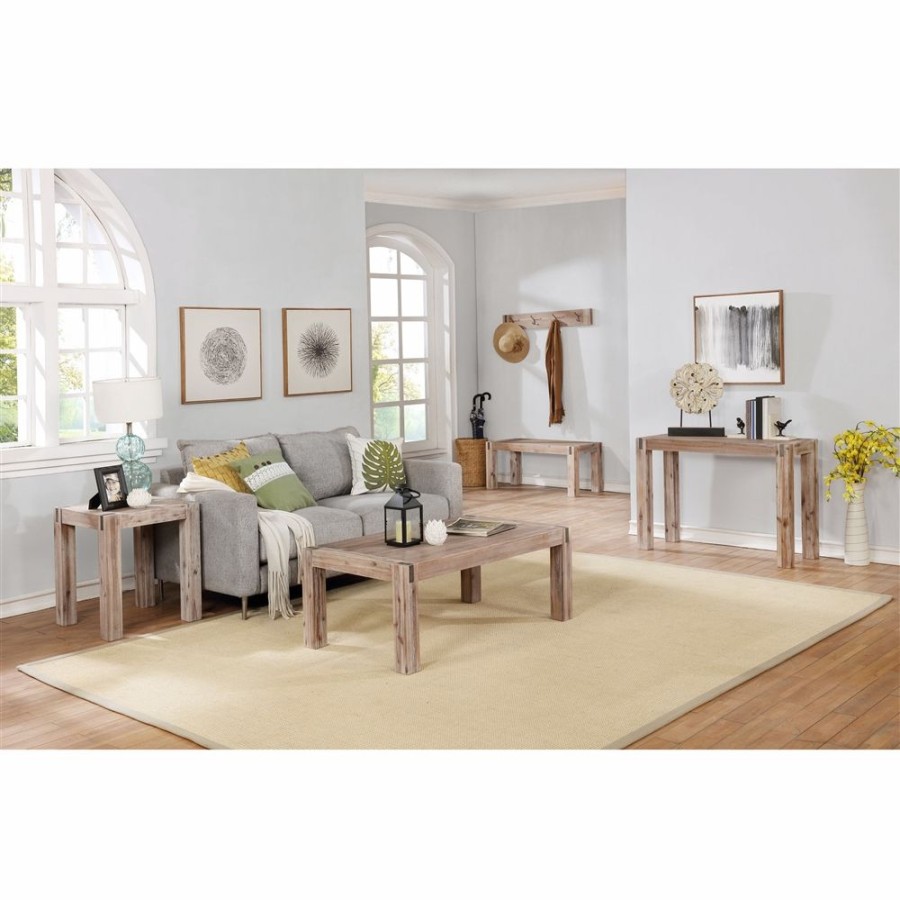 * Alaterre Woodstock Rustic Natural 4-Hook Hook Rack And Bench Online