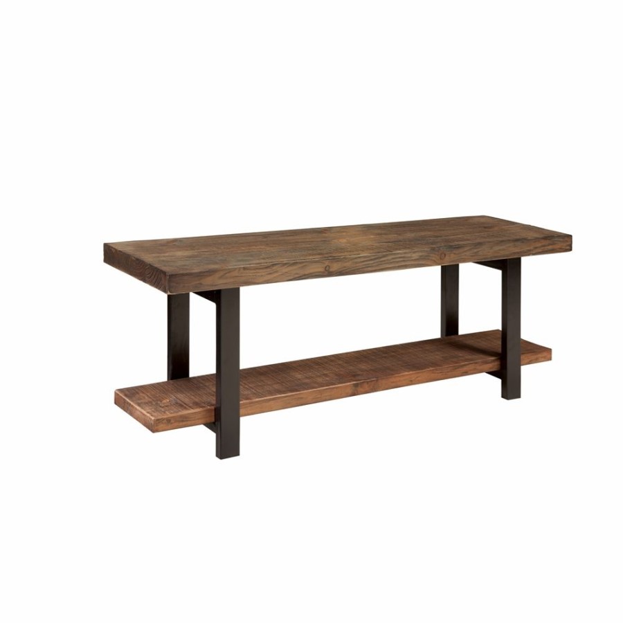 * Alaterre Pomona Rustic Brown And Black Accent Bench Wholesale