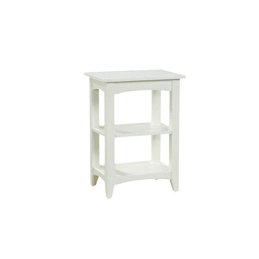 * Alaterre Shaker Cottage Ivory Wood Rectangular End Table Online