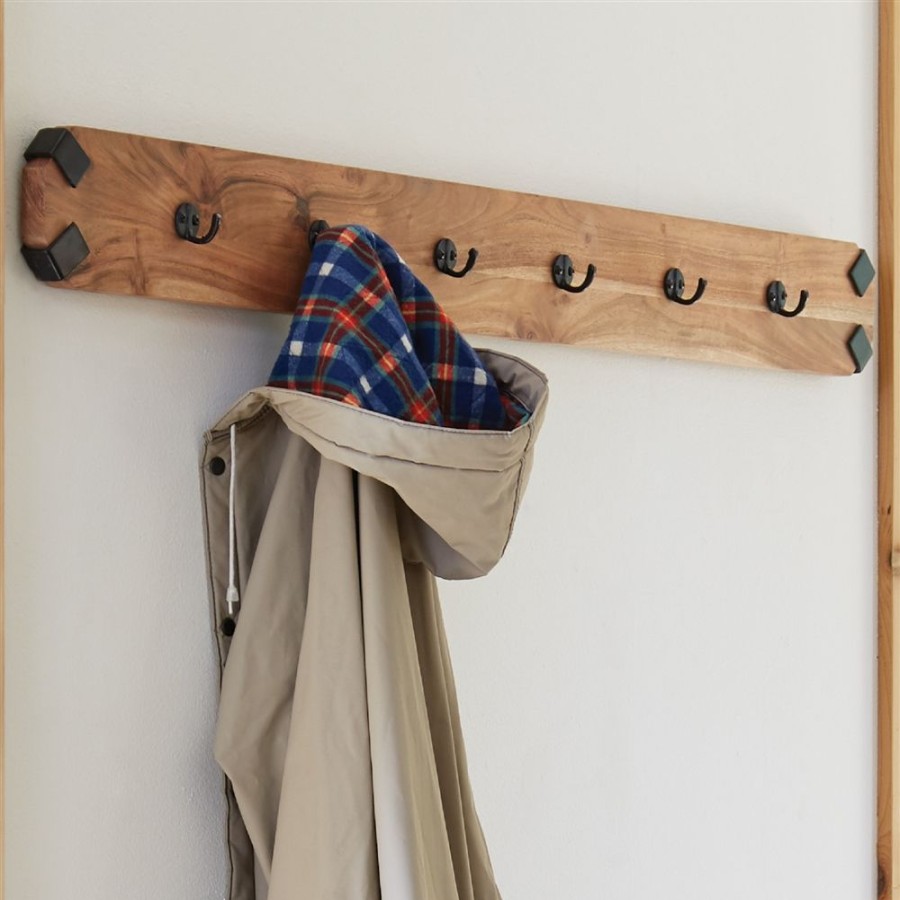 * Alaterre Ryegate Rustic Natural 6-Hook Hook Rack Hot