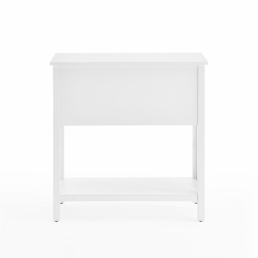 * Alaterre Coventry White 4-Drawer Rustic Console Table Hot