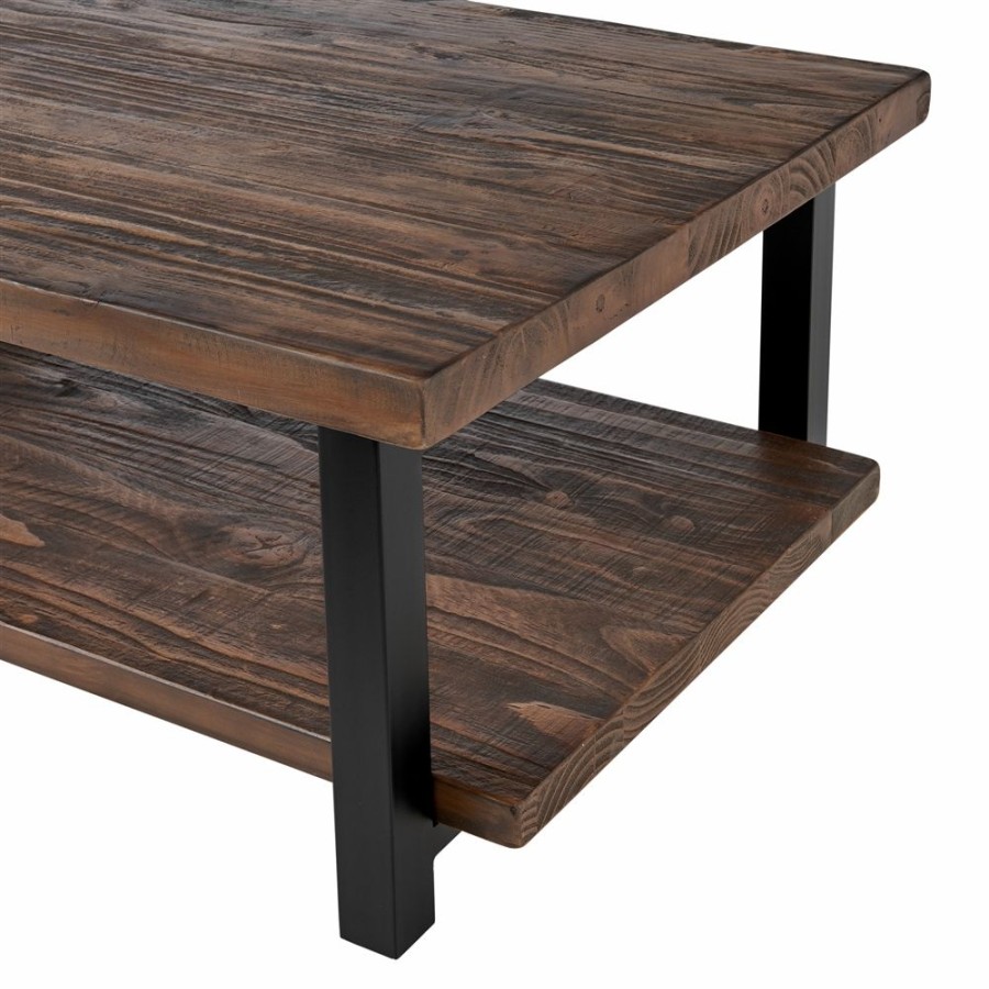 * Alaterre Pomona Brown Wood Coffee Table Clearance