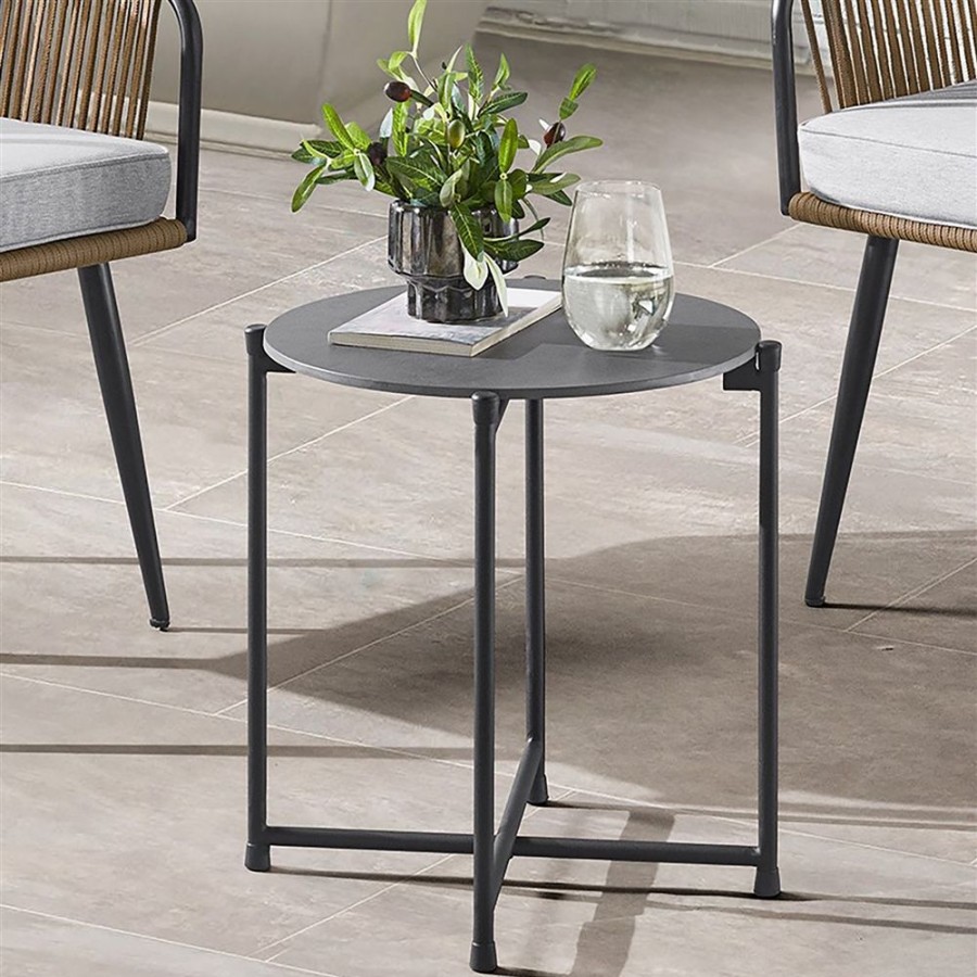 * Alaterre Alburgh Round Outdoor Bistro Table 18-In W X 18-In L Best