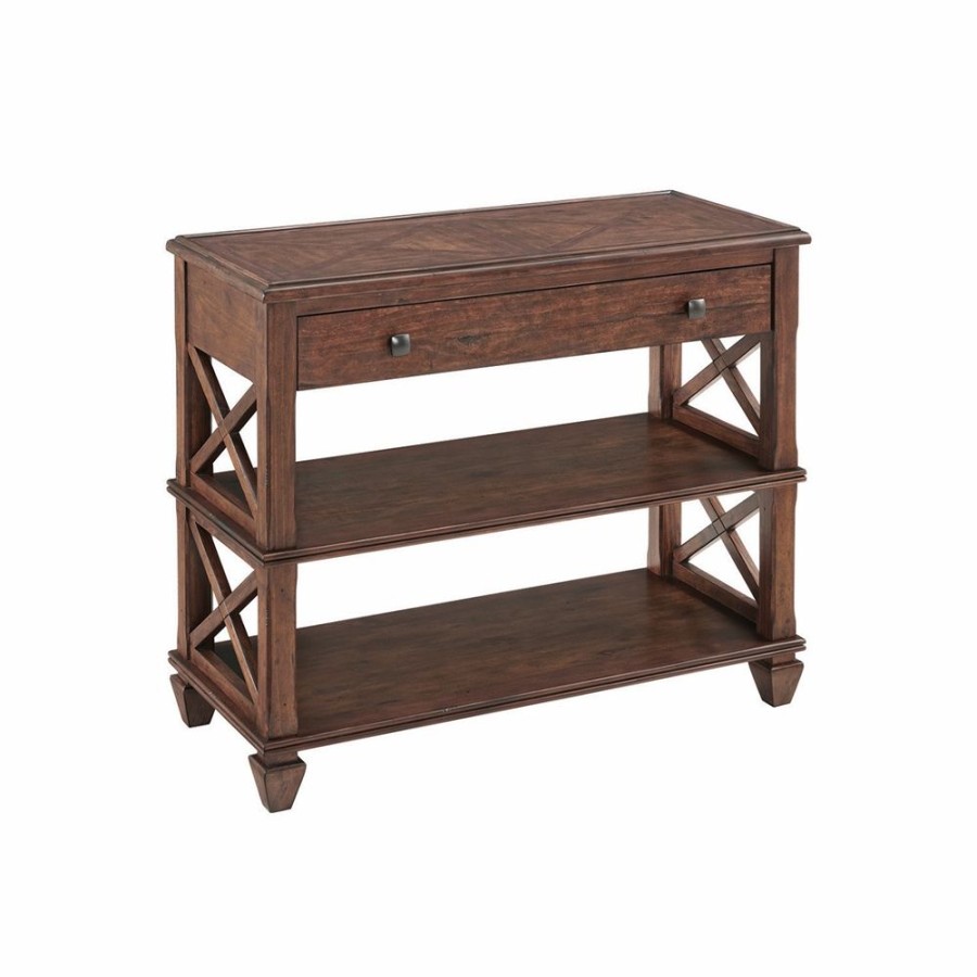 * Alaterre Stockbridge Formal Cherry Rustic Console Table Hot