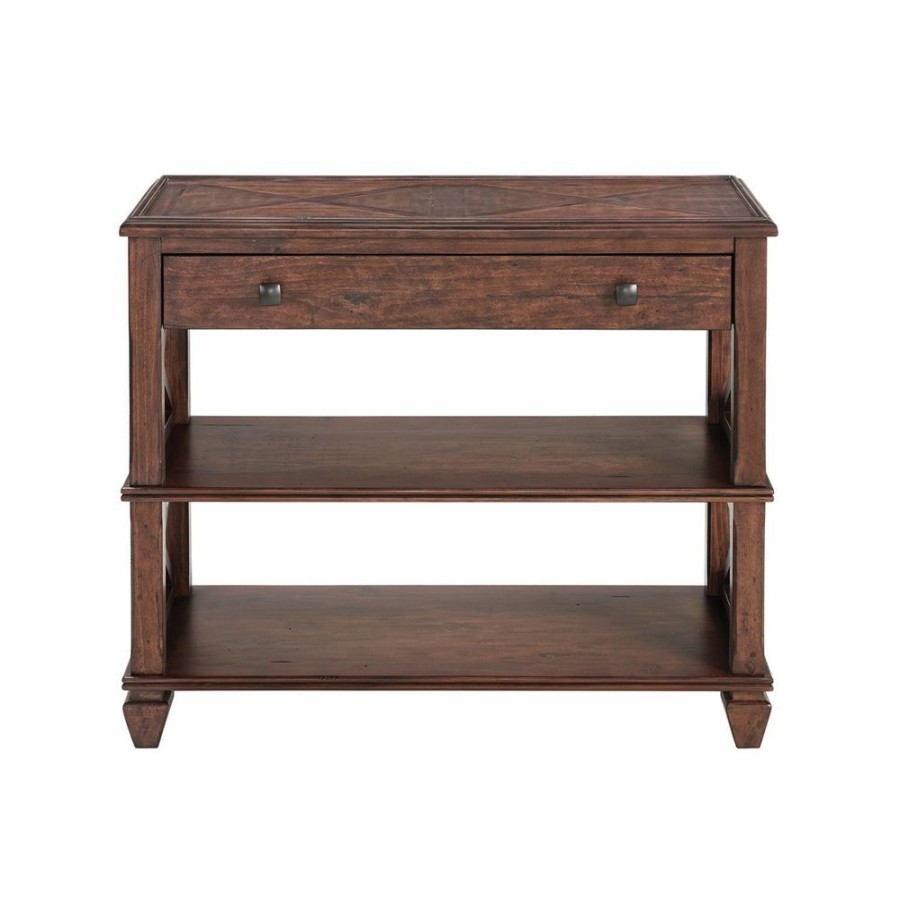 * Alaterre Stockbridge Formal Cherry Rustic Console Table Hot