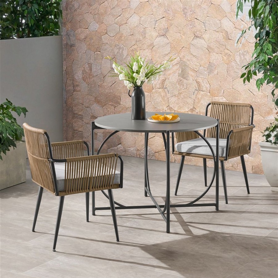 * Alaterre Alburgh Round Outdoor Bistro Table 42-In W X 42-In L Wholesale