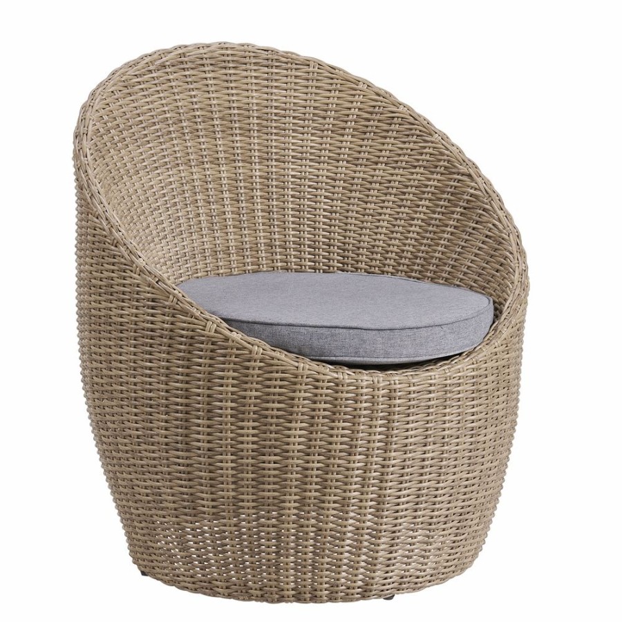 * Alaterre Strafford All-Weather Wicker Outdoor Set With Two Chairs And 18 H Cocktail Table Clearance