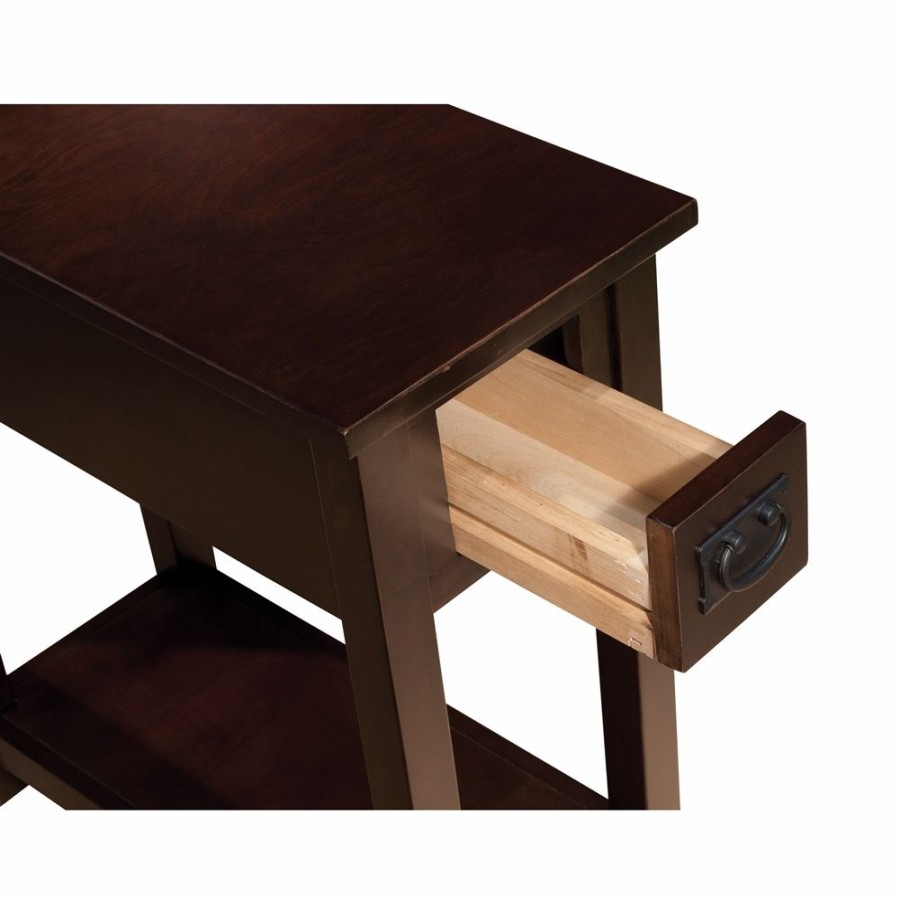 * Alaterre Mission Espresso Rectangular Wood End Table Best