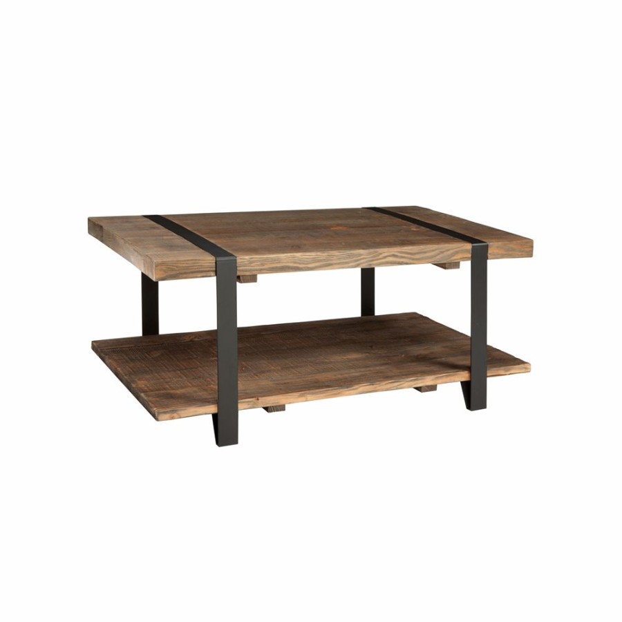 * Alaterre Modesto 42-In Reclaimed Wood Coffee Table New