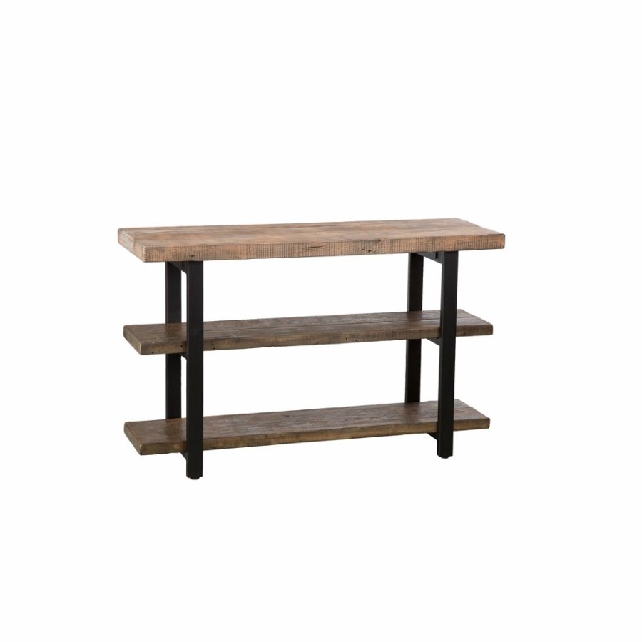 * Alaterre Pomona Brown Rustic Console Table Online