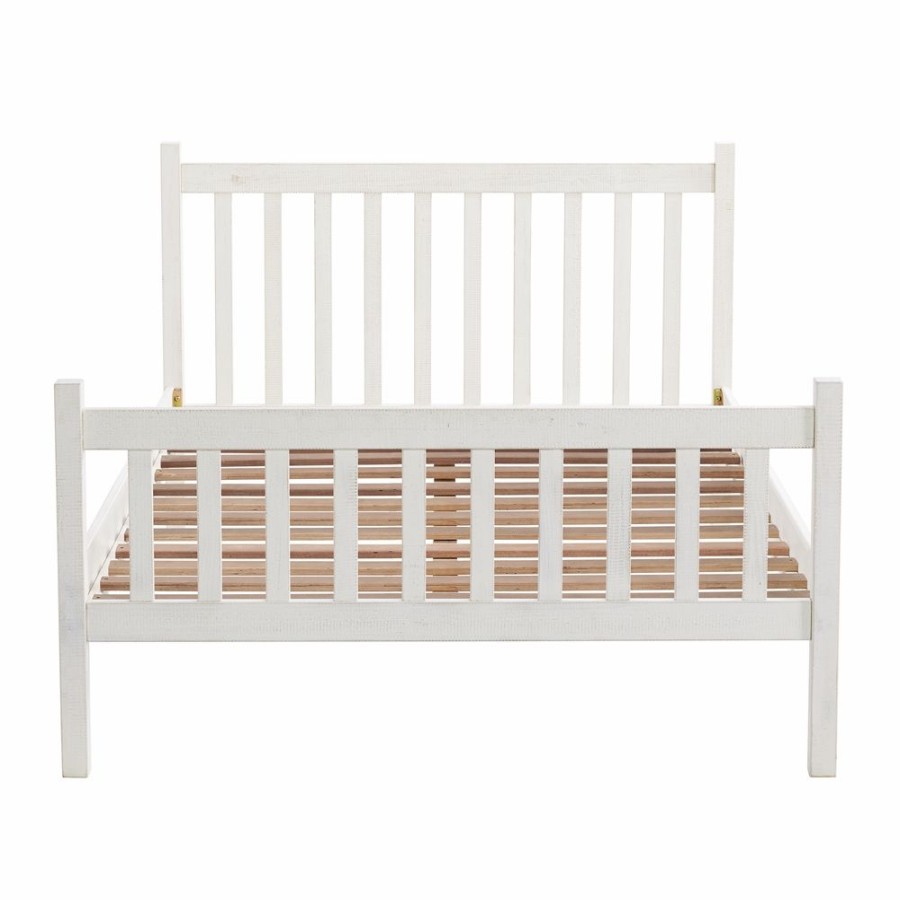 * Alaterre Windsor Driftwood White Slat Full Bedroom Set 3-Piece Best