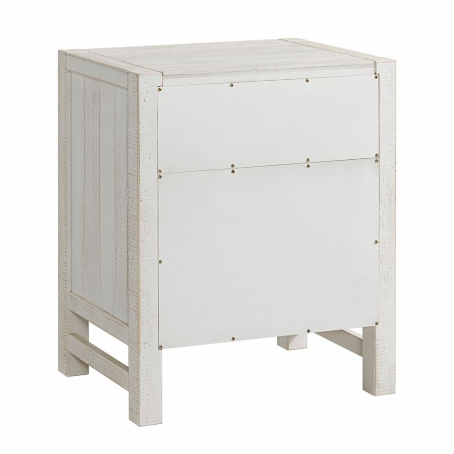 * Alaterre Windsor Driftwood White Pine Nightstand Best