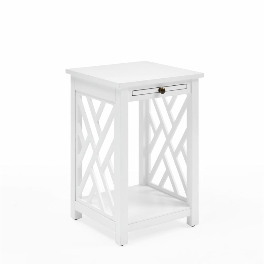 * Alaterre Coventry 36-In White Pine Accent Table Set 2-Piece Best