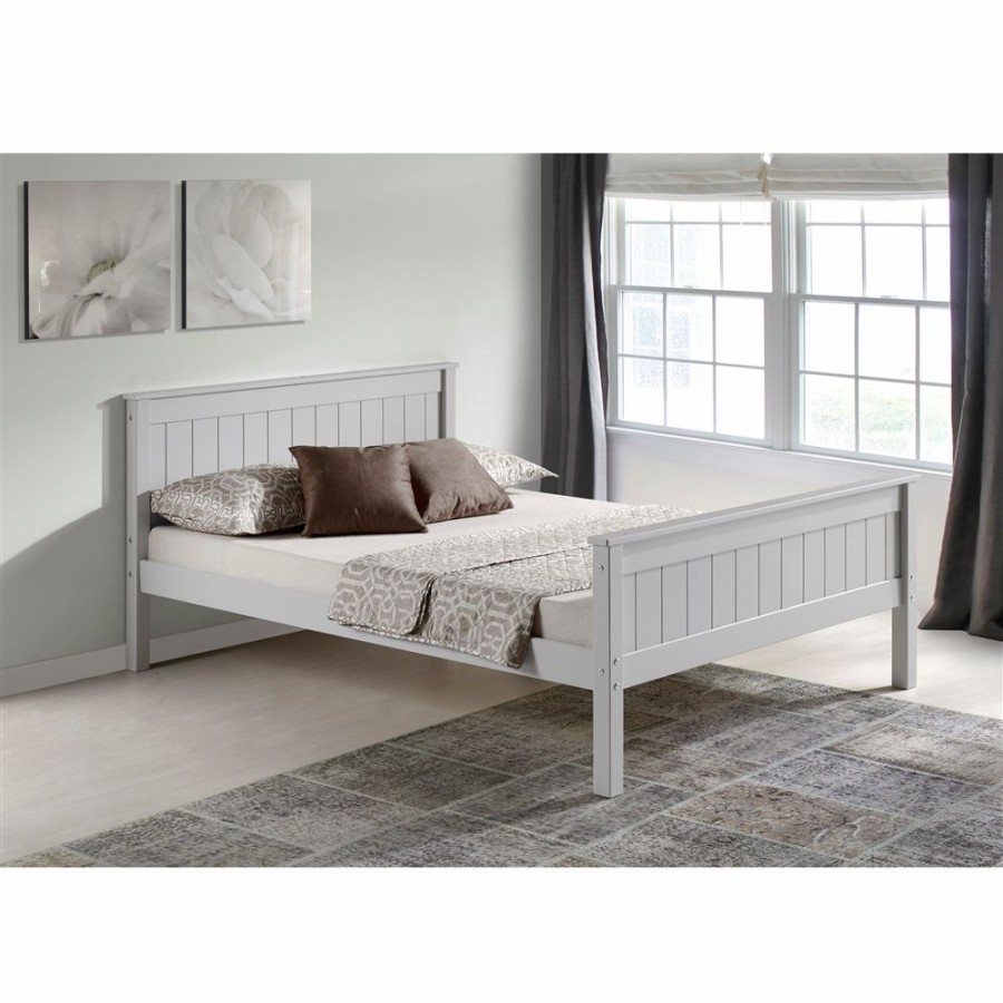 * Alaterre Harmony Dove Grey Full Platform Bed Clearance