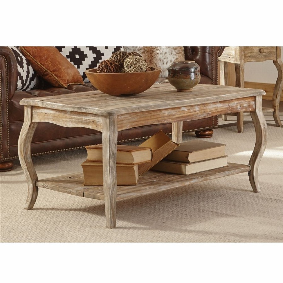 * Alaterre Rustic Reclaimed Coffee Table Driftwood Best