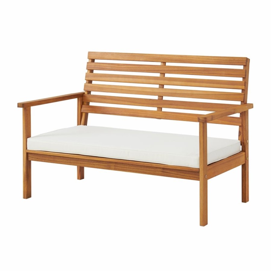 * Alaterre Orwell 47-In W X 29-In L Natural Wood Conversation Bench And Coffee Table Wholesale