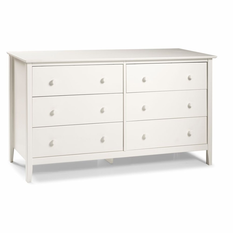 * Alaterre Simplicity White Pine 6-Drawer Dresser/Tv Stand Dresser Clearance